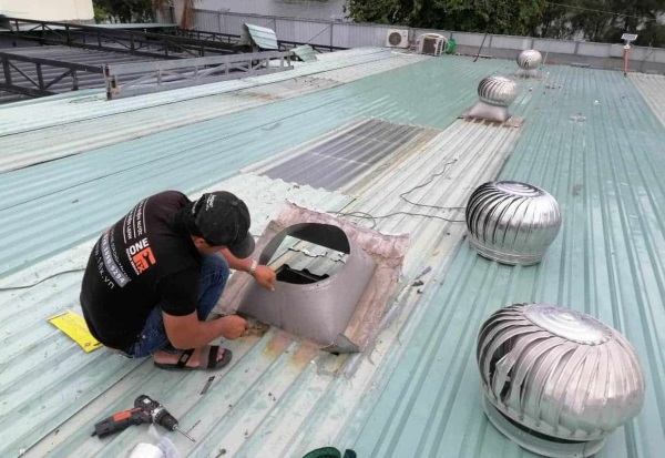Lựa chọn vị trí dễ lắp đặt cầu thông gió