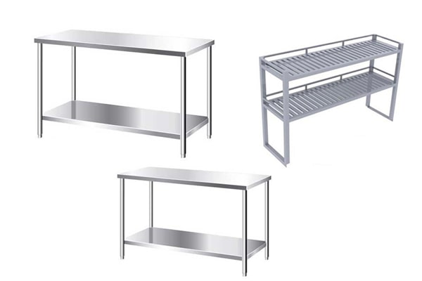 Kệ bếp inox công nghiệp
