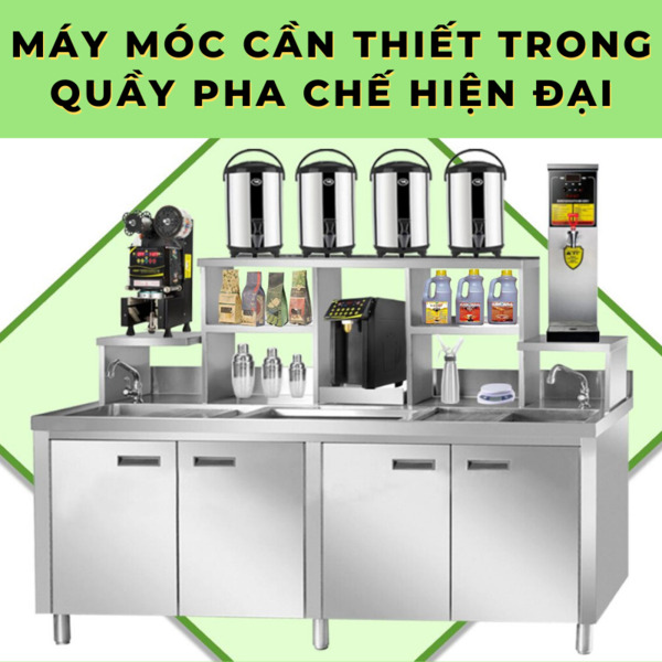 Máy móc cần thiết trong quầy pha chế hiện đại