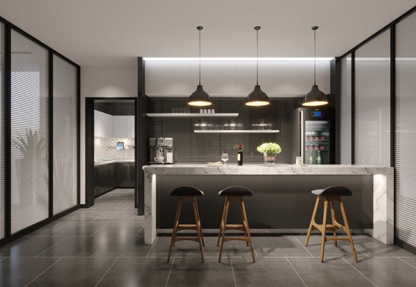 Quầy bar rượu từ đá