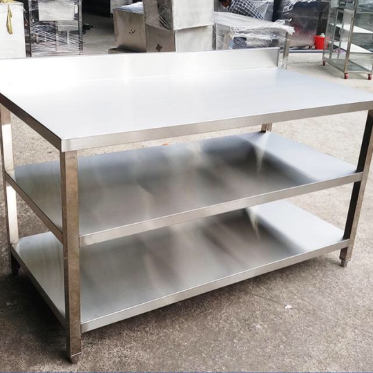 Kệ phẳng inox 3 tầng