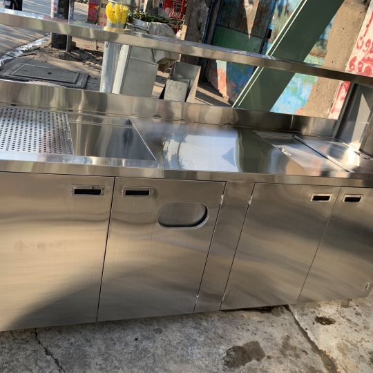 Quầy   trà sữa inox d2.0 r70