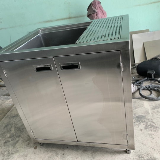 Quầy trà sữa inox d80 r60