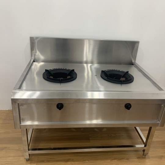 Bếp công nghiệp inox 304 2họng 