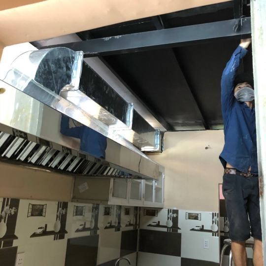 Chụp hút inox  dài 2m