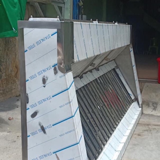 Chụp hút khói inox 201 dài 2m5