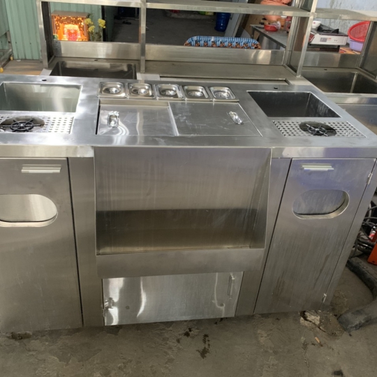 Quầy pha  chế inox   1m4 x 700 x810