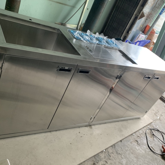 Quầy trà sữa inox d2m r60